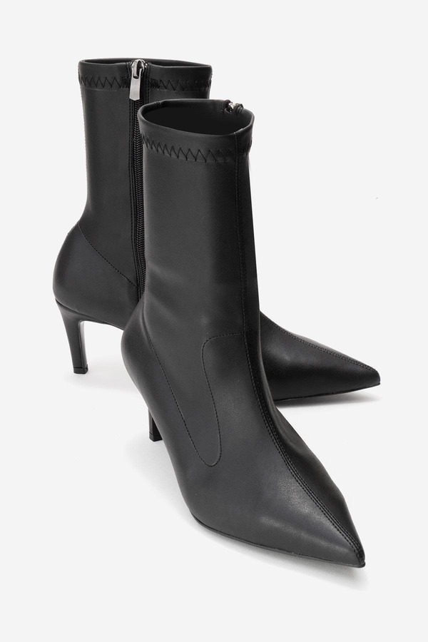 プロローグシューズ レディース ブーツ・レインブーツ ヒール Prologue Shoes Rossano Stiletto Heel Boot (Women) Black ブラック｜ReVida 店 33,020円