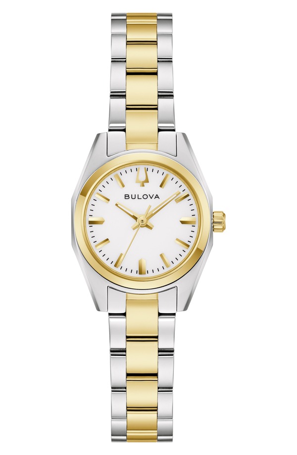 ブロバ レディース アクセサリー 腕時計 BULOVA Surveyor Two-Tone Bracelet Watch 22.7mm TWO-TONE|ReVida 店