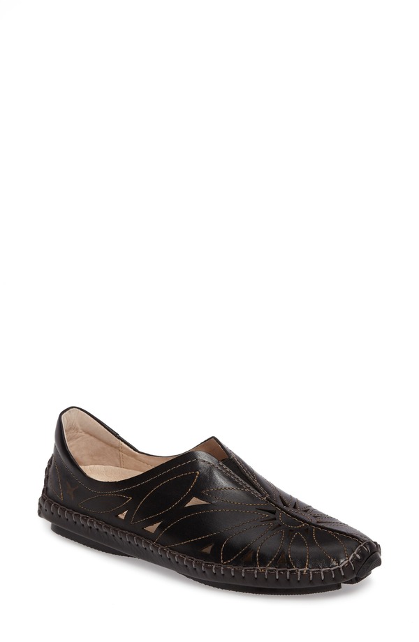 ピコリーノス レディース シューズ パンプス PIKOLINOS \u0027Jerez\u0027 Skimmer Flat Black 黒いこと