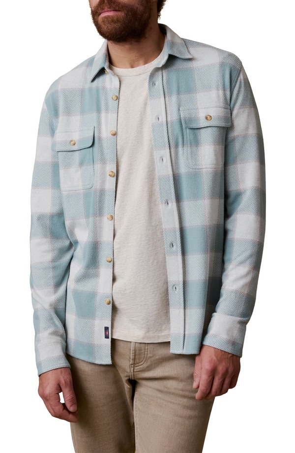 ファレティ メンズ トップス シャツ Faherty Legend Button-Up Shirt Island Sage Plaid セージ