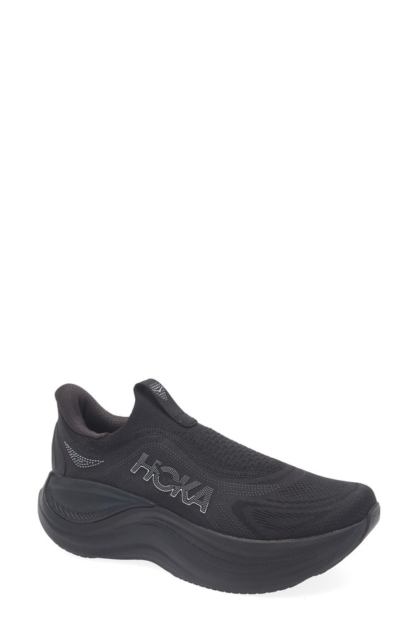 ホカオネオネ レディース シューズ スニーカー レース HOKA Skyward Laceless Recovery Sneaker Black / Black ブラック