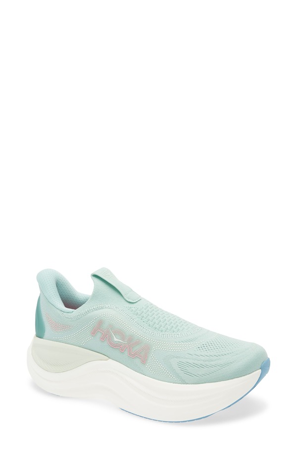 ホカオネオネ レディース シューズ スニーカー レース HOKA Skyward Laceless Recovery Sneaker Jadeite / Sea Glass｜ReVida 店