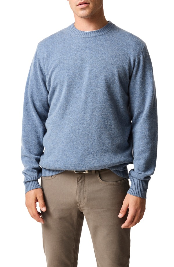 ロッドアンドグン メンズ アウター パーカー・スウェット クルーネック ウール セーター Rodd & Gunn Stewart Island Wool & Cahsmere Crewneck Sweater Surf