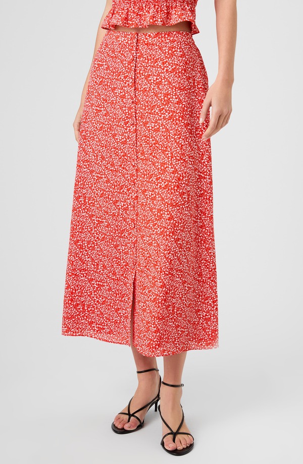 フレンチコネクション レディース ボトムスカート クレープ フラワー柄 ミディ フラワー French Connection Agnes Ditsy Floral Crepe Midi Skirt CANDIED APPLE｜ReVida 店 28,470円