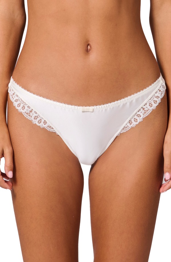 シモーヌペレール レディース アンダーウェア パンツ Simone Perele Symphonie Thong IVORY アイボリー｜ReVida 店