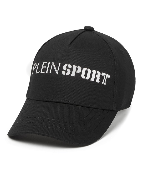 プレイン スポーツ レディース アクセサリー 帽子 キャップ PLEIN SPORT Baseball Caperformance Unisex black/silver ブラック｜ReVida 店