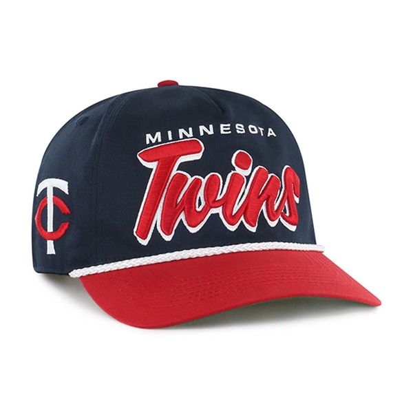 フォーティーセブン メンズ アクセサリー 帽子 Men's '47 Navy Minnesota Twins Dropshadow Rope Hitch Adjustable Hat Navy ネイビー｜ReVida 店