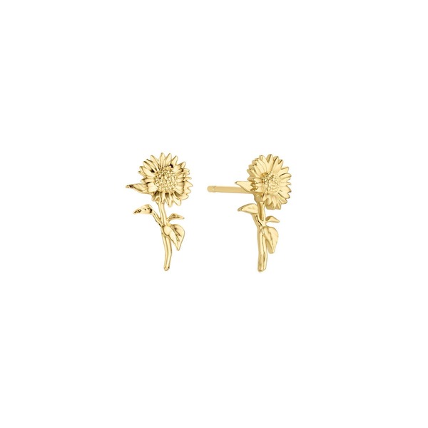 セットアンドストーンズ レディース アクセサリー ピアス・イヤリング Set & Stones Elsie Birth Flower Studs Gold / August ゴールド｜ReVida 店