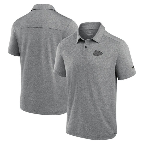 ファナティクス シグネチャー メンズ トップス ポロシャツ Men's Fanaticsignature Blackansas City Chiefs Front Office Tech Polo Shirt Black ブラック|ReVida 店