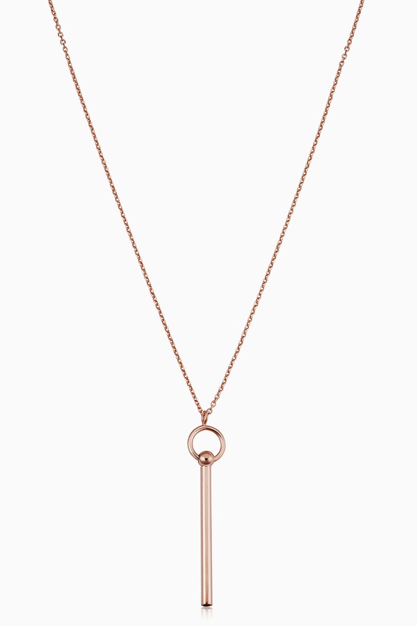 オラディナ レディース アクセサリー ネックレス・チョーカー レース Oradina 14K Gold Villa Pendant Necklace Rose Gold ゴールド|ReVida 店