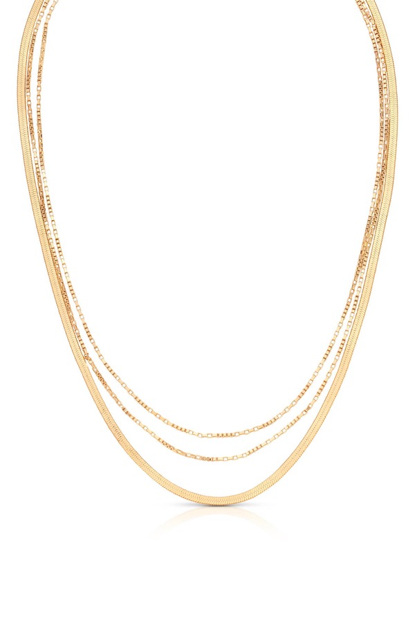 エティカ レディース アクセサリー ネックレス・チョーカー レース Ettika Laye red Chainecklace GOLD ゴールド｜ReVida 店
