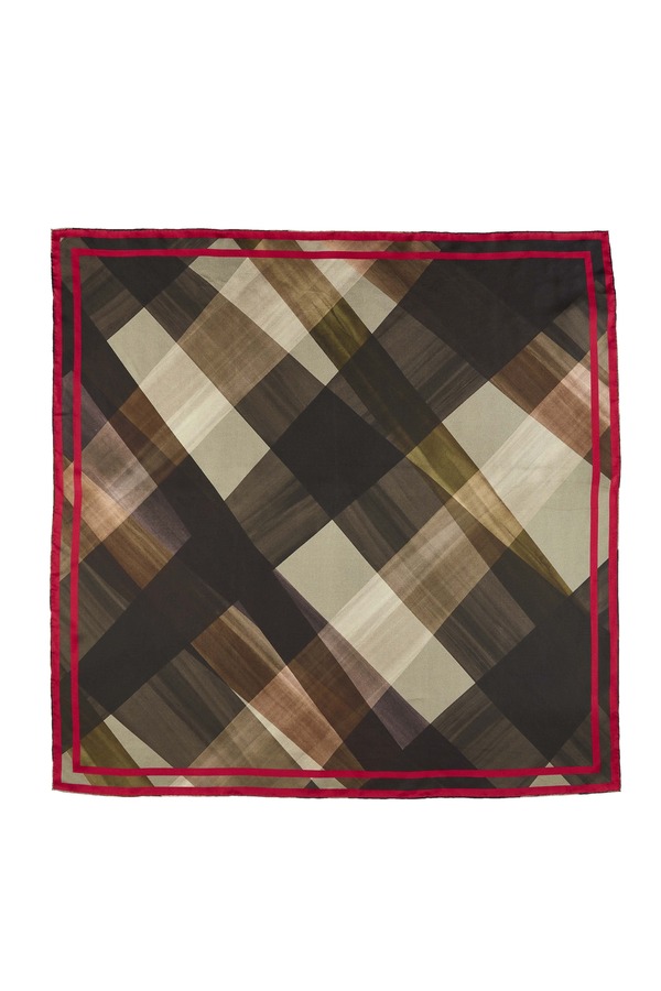 キンロスカシミア レディース アクセサリー マフラー・ストール・スカーフ プリント Kinross Cashmere Bias Plaid Print Scarf Black Multi ブラック|ReVida 店