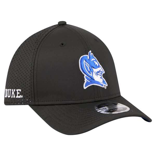 ニューエラ メンズ アクセサリー 帽子 Men's New Era Black Duke Blue Devils 39THIRTY M-Crown Flex Fit Hat Black ブラック|ReVida 店