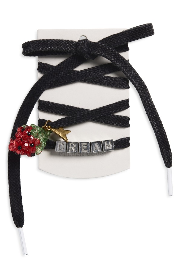 ゴールデングース レディース シューズ スニーカー レース Golden Goose Skinstrawberry Charm Shoelaces (Women) BLACK ブラック｜ReVida 店