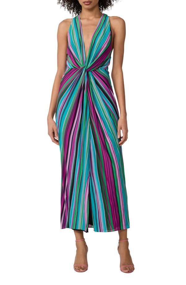 ダイアン フォン ファステンバーグ レディース トップス ワンピース マキシ Diane von Furstenberg Zella Stripe Racerback Maxi Dress TROPEZ STRIPE GOSSI PINK ピンク｜ReVida 店