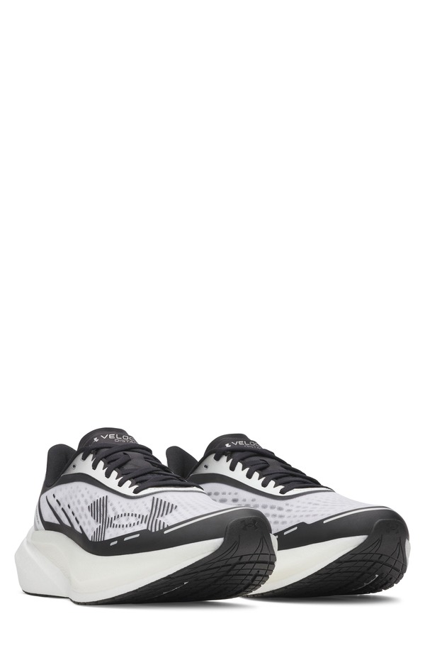 アンダーアーマー レディース シューズ スニーカー Under Armour UA Velociti Distance Running Shoe (Women) WHITE / WHITE / BLACK ホワイト｜ReVida 店
