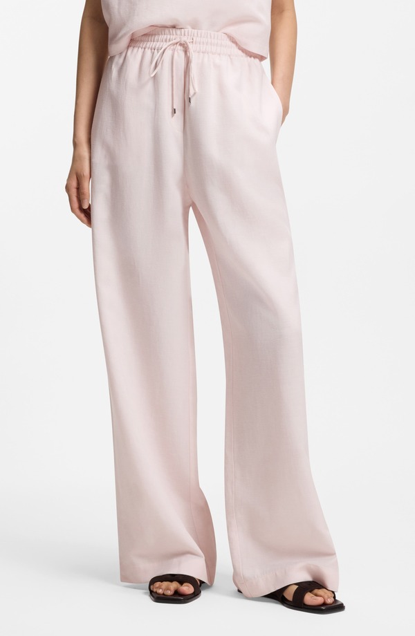 ボス レディース ボトムス レギンス ワイドレッグ パンツ BOSS Tavati Wide Leg Pants OCEAN ROSE｜ReVida 店