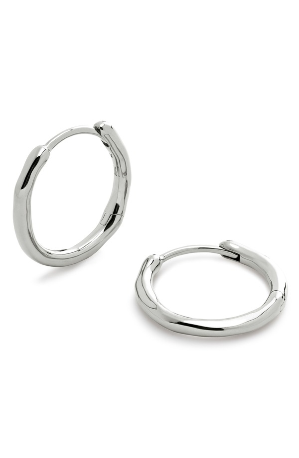 モニカヴィナダー レディース アクセサリー ピアス・イヤリング Monica Vinader MV Siren Muse Small HoopsTERLING SILVER シルバー｜ReVida 店