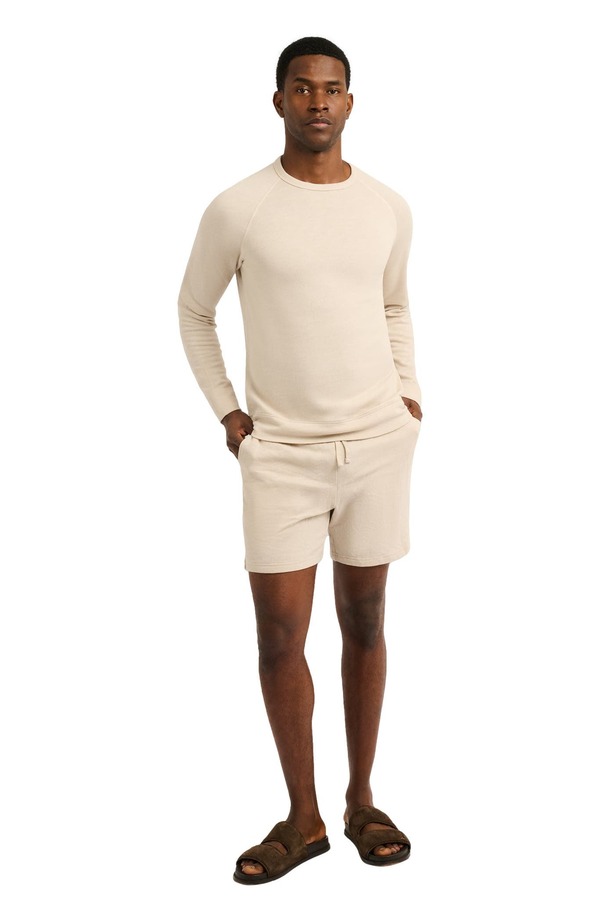オニア メンズ アウター パーカー・スウェット クルーネック パイル セーター Onia Slub Terry Crewneck Sweater Stone ストーン 33,670円