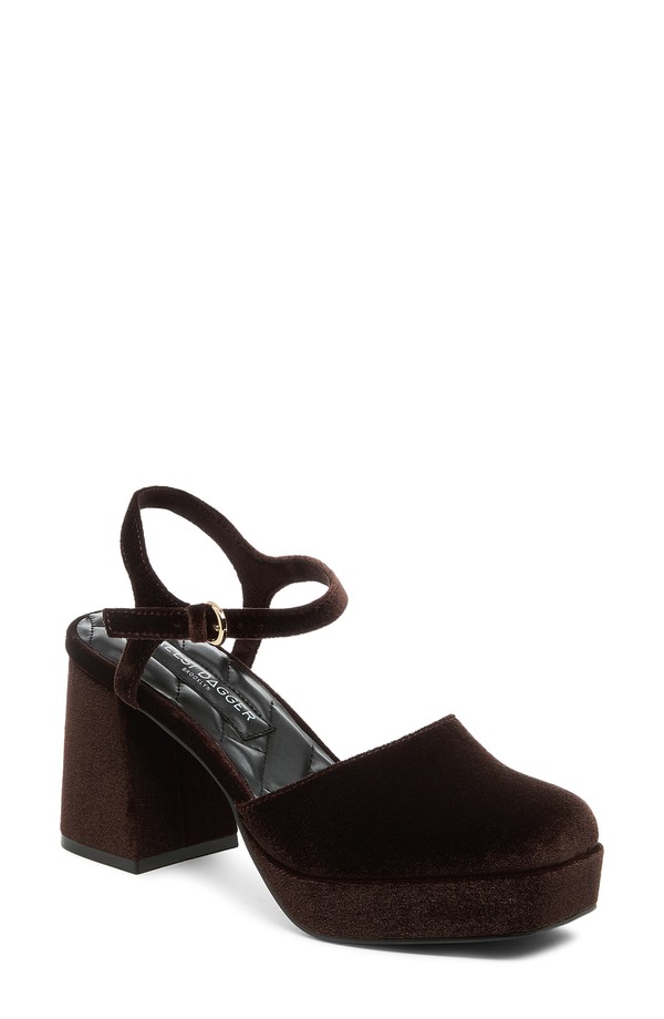 ケルシーダッガー レディース シューズ ヒール プラットフォーム アンクル Kelsi Dagger Brooklyn Ednankle Straplatform Pump Mahogany
