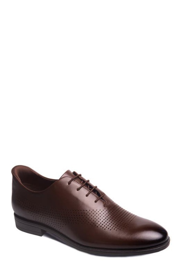 マークジョセフニューヨーク メンズ シューズ オックスフォード Marc Joseph New York East Road Hands-Free Slip On Technology Perforatedress Oxfords Brownapa Leather 赤銅色