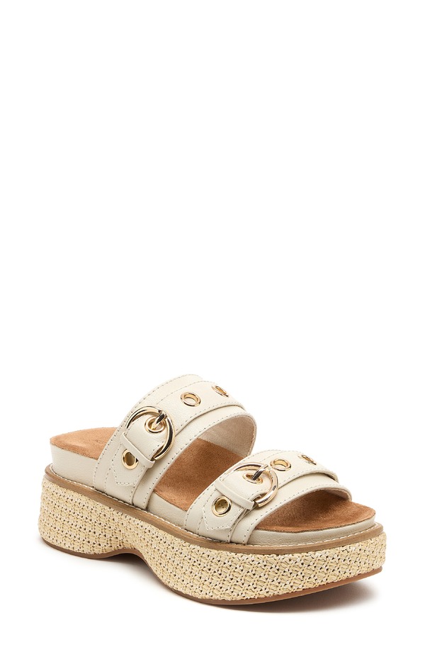 ケルシーダッガー レディース シューズ サンダル プラットフォーム Kelsi Dagger Brooklyn Penny Platform Slide Sandal Salt｜ReVida 店