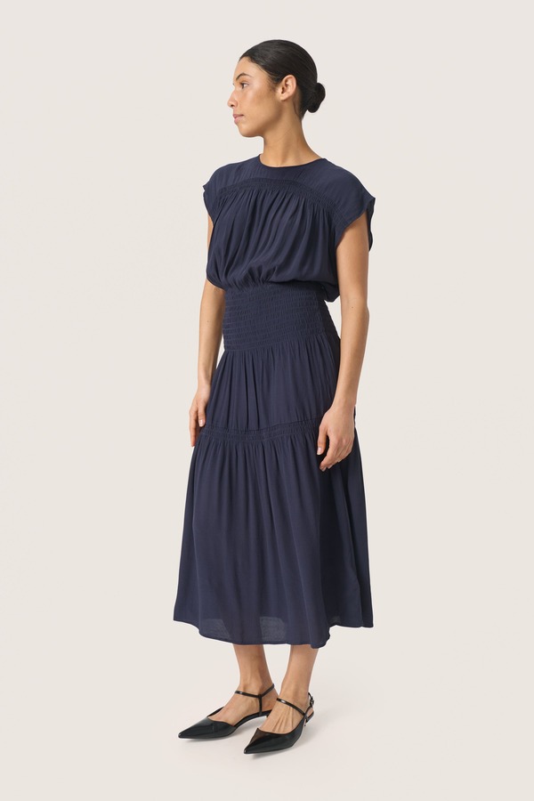 ソークドインラグジュアリー レディース トップス ワンピース Soaked in Luxury SLLayna Short Sleeve Dress Night Sky