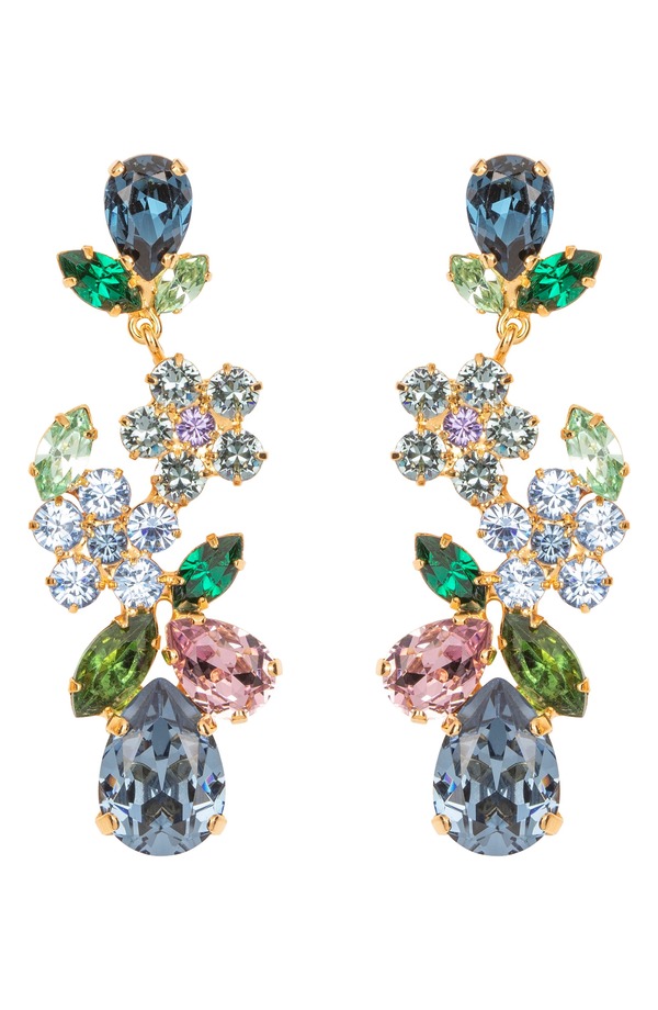 ジェニファーベア レディース アクセサリー ピアス・イヤリング Jennifer Behr Martella Drop EarringsAPPHIRE MULTI サファイア｜ReVida 店