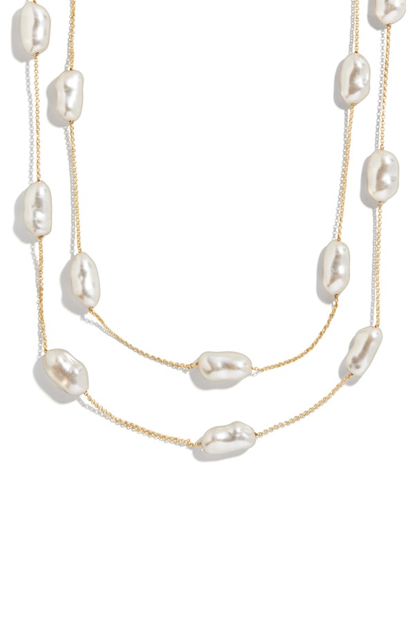バウブルバー レディース アクセサリー ネックレス・チョーカー レース BaubleBar Teagan Stationecklace PEARL パール｜ReVida 店