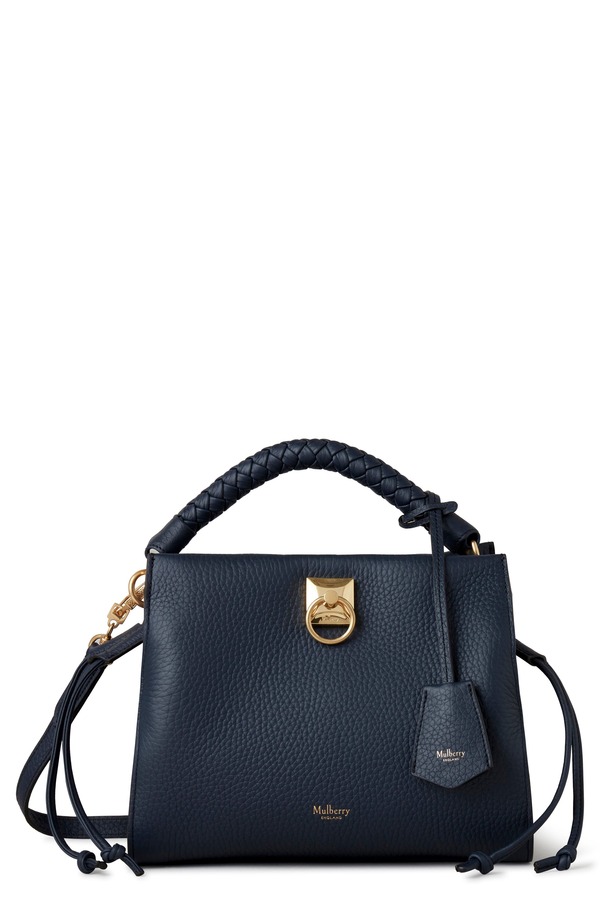 マルベリー レディース バッグ レザー Mulberry Small Iris Leather Top Handle Bag NIGHT SKY｜ReVida 店