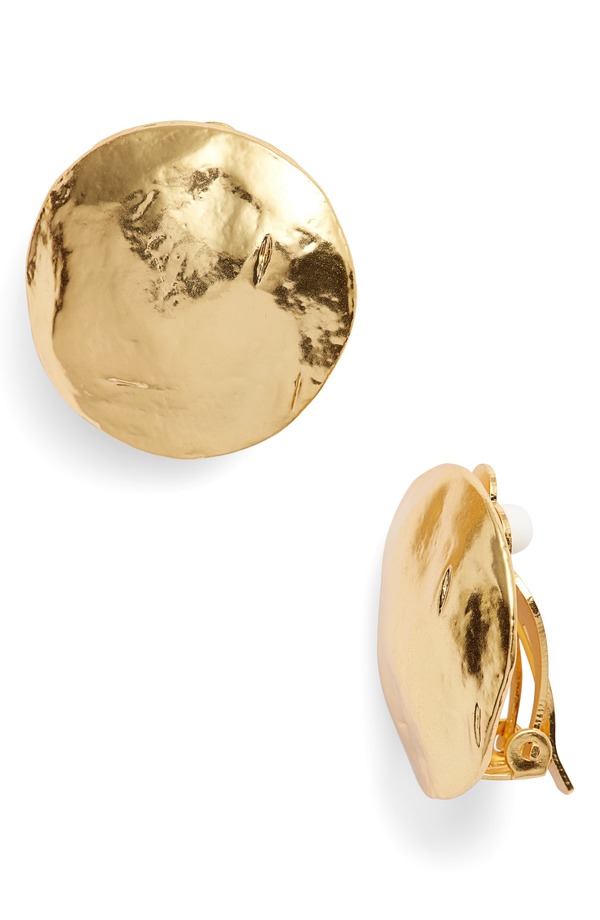 カリーンサルタン レディース アクセサリー ピアス・イヤリング Karine Sultan Eva Shell Disclip-On Earrings GOLD ゴールド｜ReVida 店