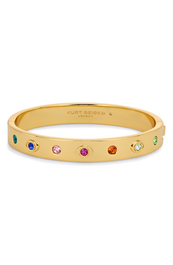 カートジェイガーロンドン レディース アクセサリー ピアス・イヤリング Kurt Geiger London Evil Eye Hinged Bracelet GOLD/ MULTI ゴールド|ReVida 店