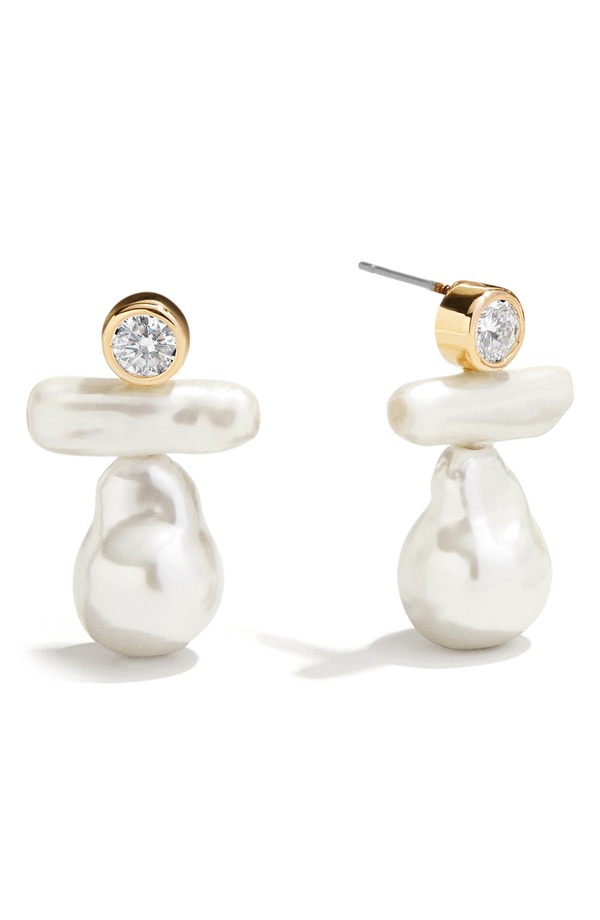 バウブルバー レディース アクセサリー ピアス・イヤリング BaubleBar Josephine Faux Pearl Drop Earrings PEARL パール|ReVida 店