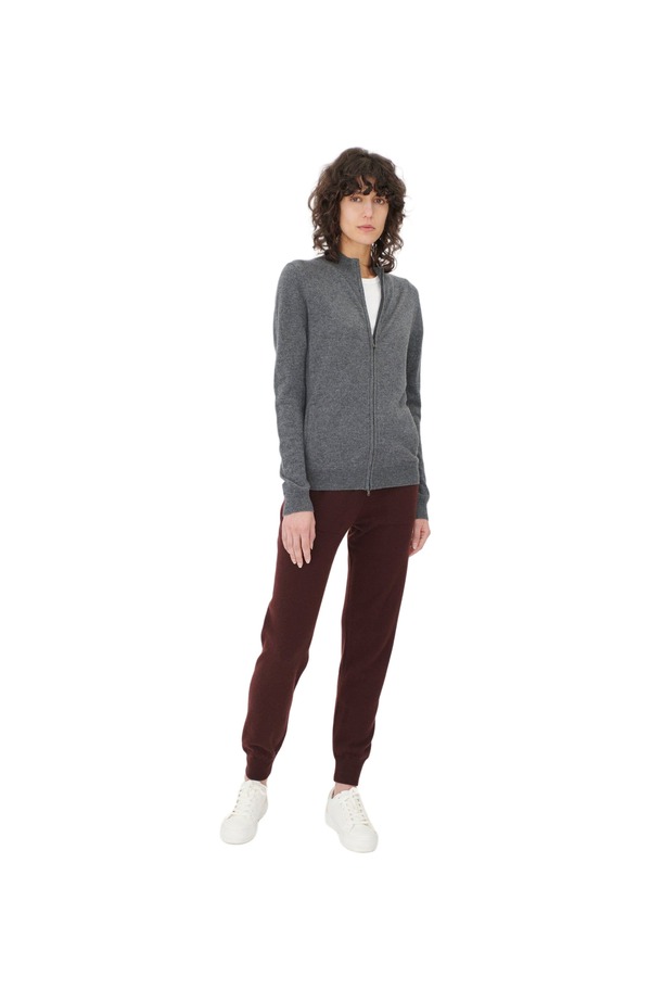 ゴビ カシミヤ レディース アウター パーカー・スウェット カーディガン Gobi Cashmeressential Cashmere Full-Zip Cardigan plum kitten プラム｜ReVida 店