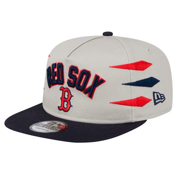 ニューエラ メンズ アクセサリー 帽子 Men's New Era Cream Boston Red Sox Iron Golfer Snapback Hat Cream クリーム|ReVida 店