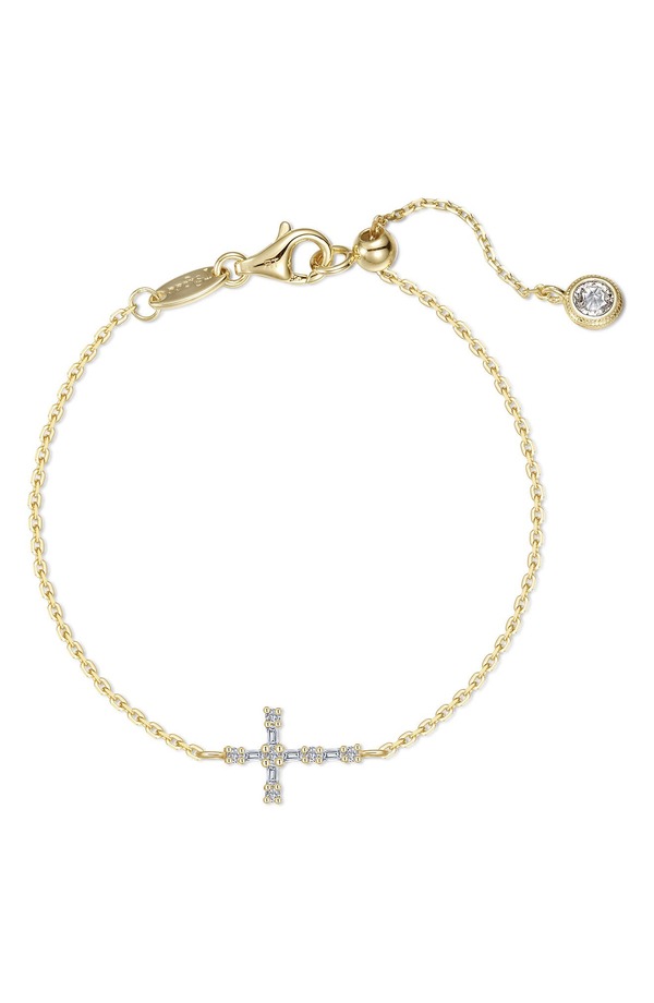 ラフォン レディース アクセサリー ブレスレット・バングル・アンクレット Lafonn Eden Baguette Cross Bracelet GOLD ゴールド|ReVida 店