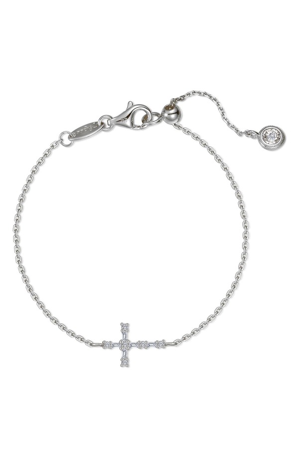 ラフォン レディース アクセサリー ブレスレット・バングル・アンクレット Lafonn Eden Baguette Cross Bracelet SILVER シルバー|ReVida 店