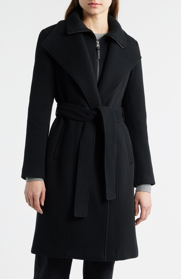 マッカージュ レディース アウター ジャケット・ブルゾン ウール コート Mackage Norita Beltedouble Face Wool Coat with Wool Blend BibLACK ブラック|ReVida 店