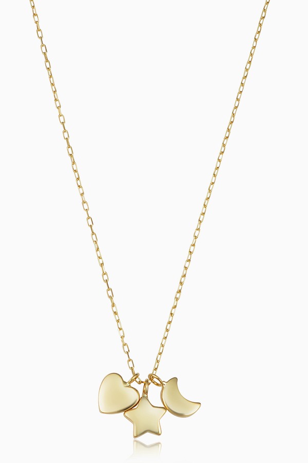 オラディナ レディース アクセサリー ネックレス・チョーカー レース Oradina 14K Yellow Gold Charmed Pendant Necklace Yellow Gold イエロー｜ReVida 店