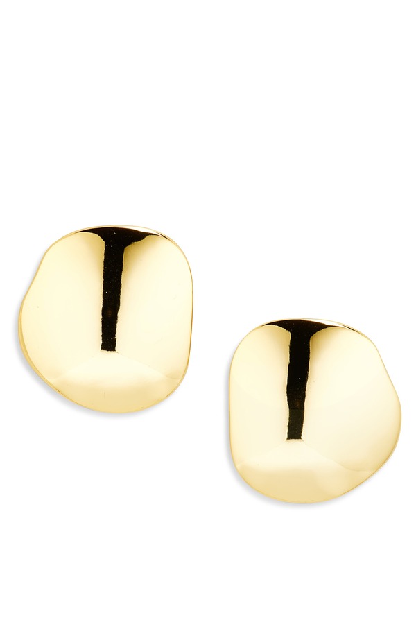 レレ サドイ レディース アクセサリー ピアス・イヤリング Lele Sadoughi Discus Button Stud Earrings GOLD ゴールド|ReVida 店
