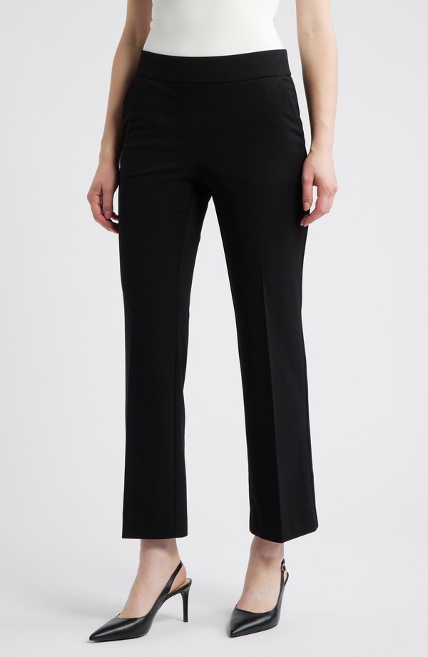 AK アンクライン レディース ボトムス カジュアルパンツ プチ AK ANNE KLEIN Pull-On Pants (Petite) ANNE BLACK ブラック｜ReVida 店