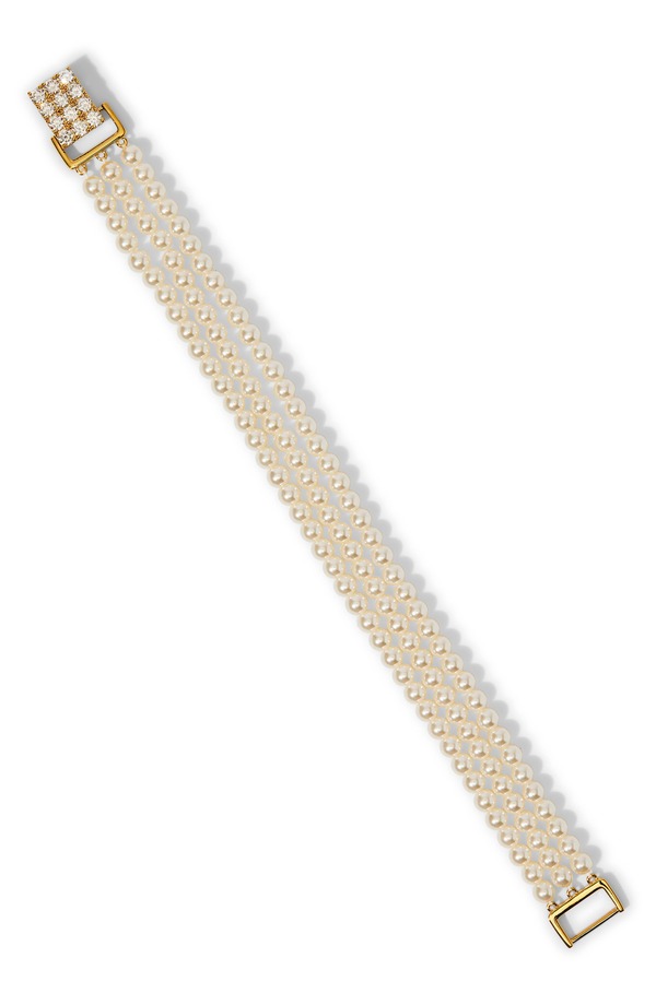 ナディール レディース アクセサリー ブレスレット・バングル・アンクレット Nadri Madrid Laye red Faux Pearl Bracelet GOLD ゴールド｜ReVida 店