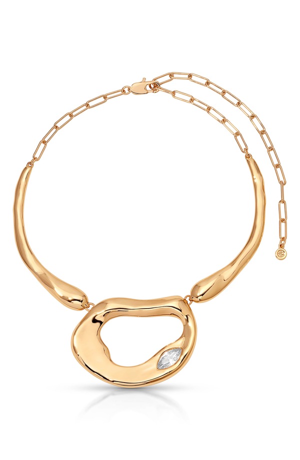 エティカ レディース アクセサリー ネックレス・チョーカー レース Ettika Molten Marquise Crystal Necklace GOLD ゴールド｜ReVida 店