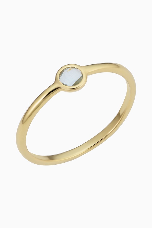 オラディナ レディース アクセサリー 指輪 Oradina 14K Yellow Gold Blue Topaz Bijoux Ring Yellow Gold イエロー|ReVida 店