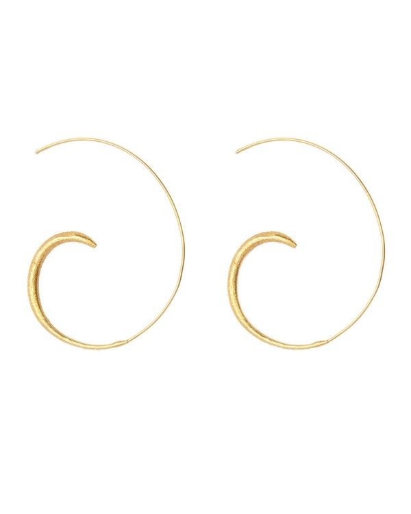 オットマンハンズ レディース アクセサリー ピアス・イヤリング Ottoman Hands Aegina Pull Throughoop Earrings Brass|ReVida 店