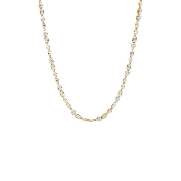 バイ アディナ エデン レディース アクセサリー ネックレス・チョーカー レース BY ADINA EDEN CZ Marquise Tennis Necklace Gold ゴールド|ReVida 店