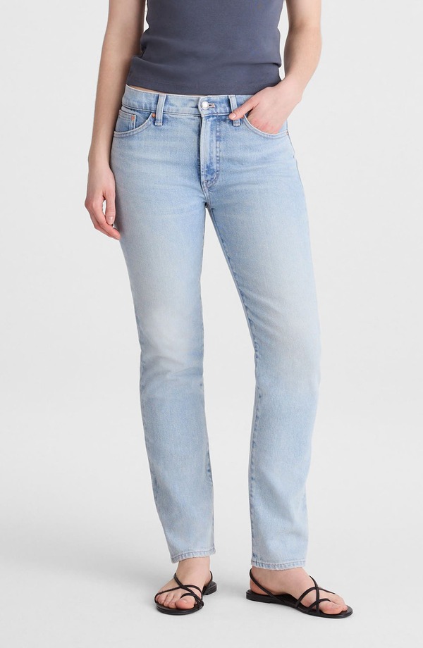 メイドウェル レディース ボトムス デニムパンツ ジーンズ Madewell The Juleslim Straight Jeans FOSTER WASH｜ReVida 店