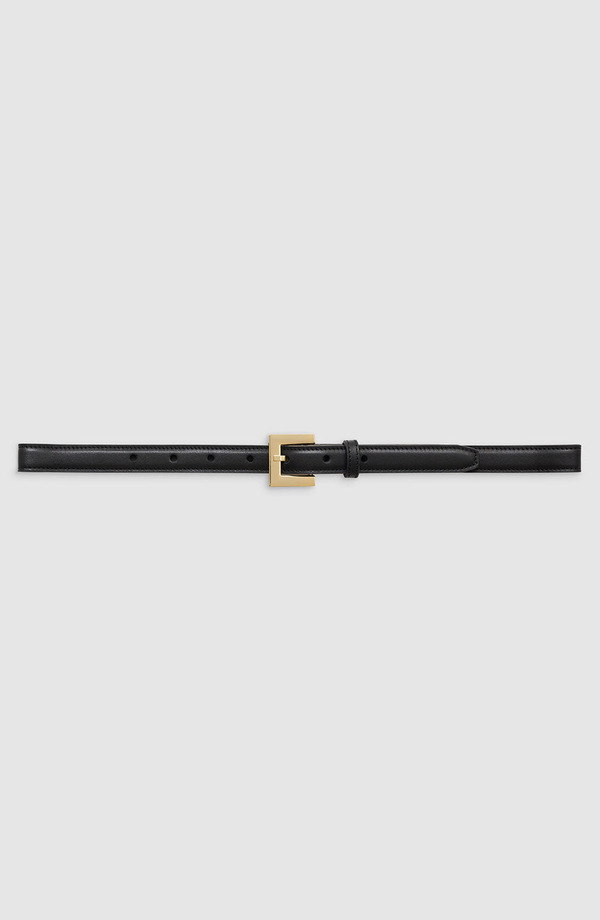 アニービン レディース アクセサリー ベルト ANINE BING Nicola Belt Black With Gold ブラック｜ReVida 店
