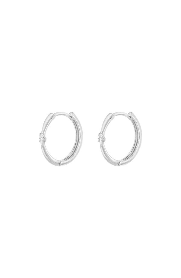 ベアフルーツジュエリー レディース アクセサリー ピアス・イヤリング Bearfruit Jewelry Sterling Silver 18k Gold Plated Hannahoops Classic Dainty Silver シルバー|ReVida 店