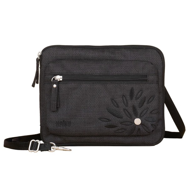 ハイク レディース バッグ HAIKU Aspire Folio Crossbody Black in Bloom ブラック|ReVida 店